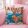 La Dolce Vita Lemon Pillow Gift Home Office Decoration Pillow Bedroom Sofa Car Cushion CoverPillow Case