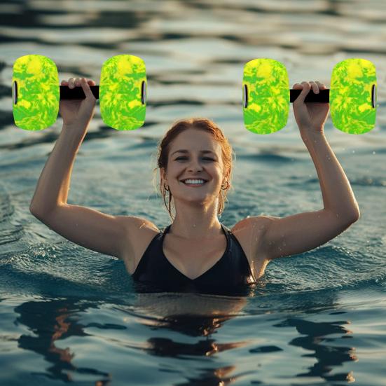 Water Sports Dumbbell Set Soft Grip Aquatic Exercise Water Weights Swimming Dumbbells Strength Training Equipment
