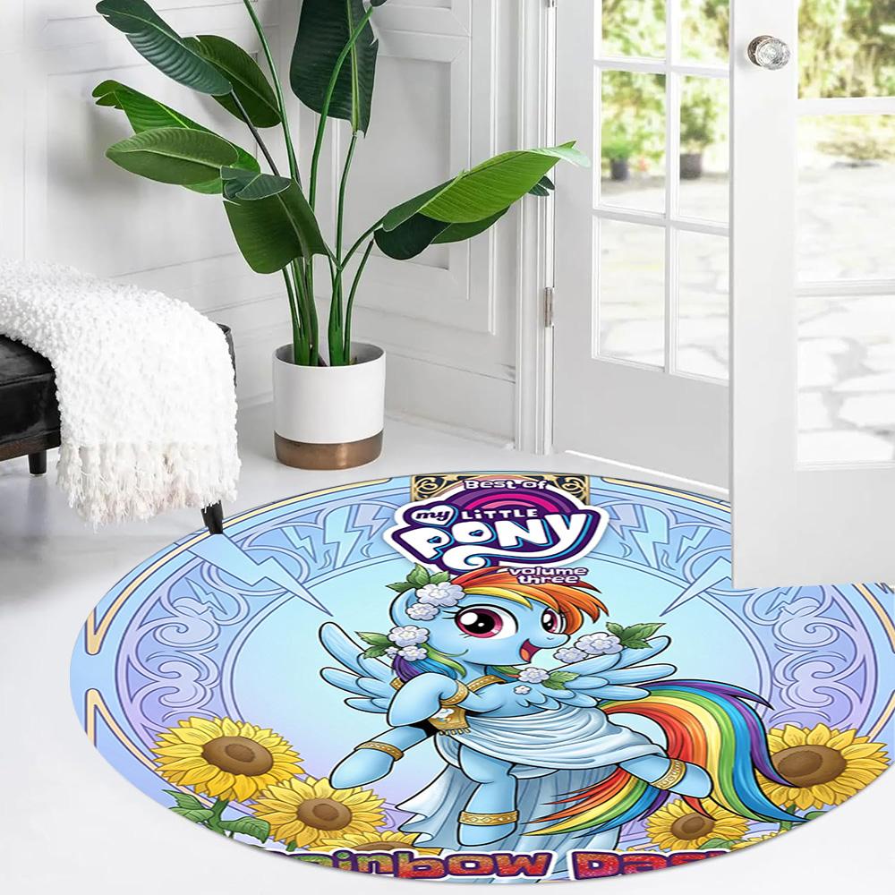 Little Pony Area Rug Suitable For Bedrooms Outdoor Playrooms Game Room Antislip Carpet Decorate Offices Spiritual Gift