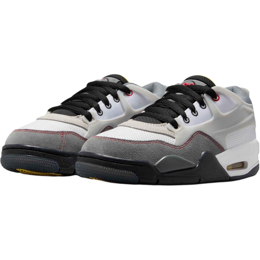 Air Jordan 4 RM Premium GS Motorsports Kids Sneakers White Black Smoke-Grey IB8051-100