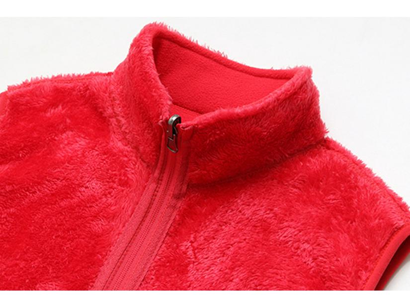 Women's Reversible Fleece Vest - Fashionable, Warm, Sleeveless Jacket for Autumn/Winter