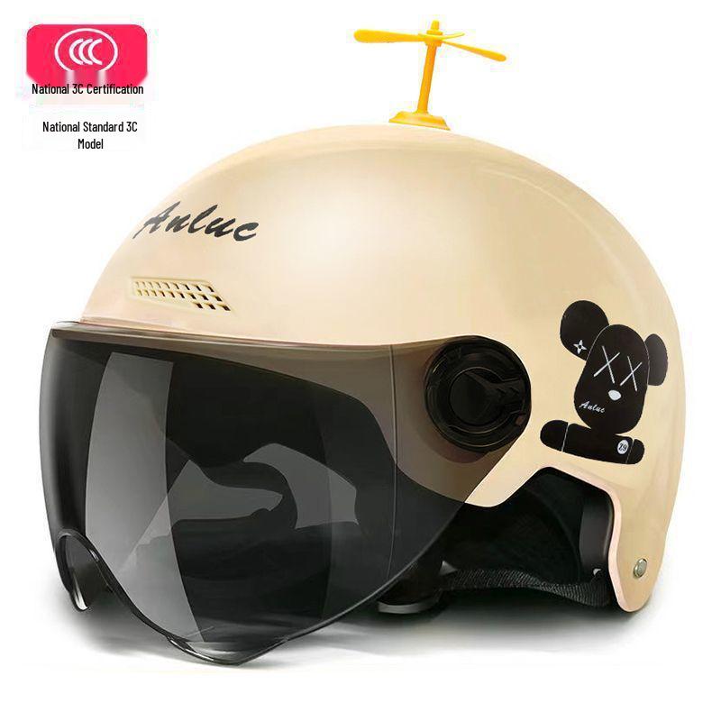 Certified All-Season Electric Motorcycle Helmet for Men and Women, Ideal for Summer Riding, Free Shipping Included