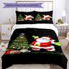 Christmas Bedding Set Breathable Duvet Cover with Pillowcases Decorative Bed Linen for Bedroom Home Decoration Birthday Gift