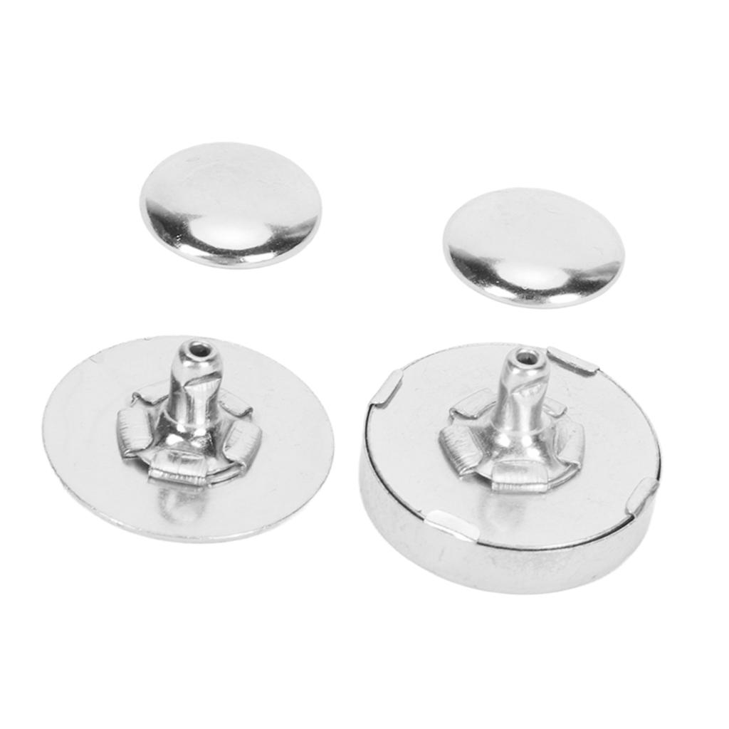 50 Jeux Boutons-pression Magnétiques 18x5mm Épais Alliage Haute Dureté Fermeture Magnétique pour Sac à Main Couture Artisanat