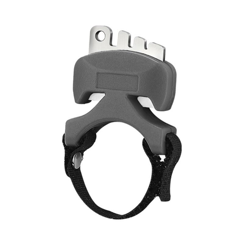

Small Ceramic Blade Line Cutter Adjustable Band Finger Circle Light Stainless Steel Design For Fast Hook Fixing And Lures Adjustment серый