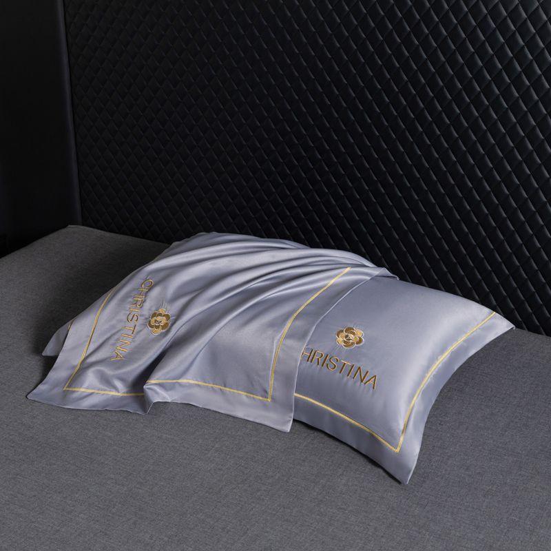 

Наволочка в скандинавском стиле, летняя, холодная, шелковая, удобная, дышащая, для спальни, 48*74 см, вышивка, мягкая 48x74cm-1pc