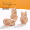 Wooden Rabbit Diffuser with Essential Oil Sticks for Long-Lasting Aromatherapy in Home, Bedroom, or Wardrobe.