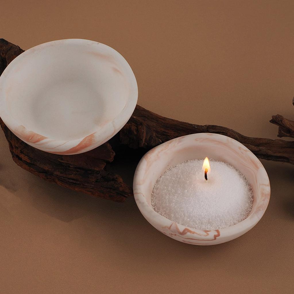 Silicone Mould Irregular Bowl Candle Cup Molds Epoxy Resin Molds Flower Pots Molds Plaster Molds for Table Decorations