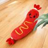 Hot Dog Squeaky Dog Toy Durable Plush Chew Toy with Sound Teething & Interactive Play for Puppies, Indoor Fetch & Bonding Time