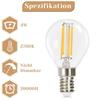 Ampoule LED E14 - NETTLIFE - G45 - 2700K (Blanc chaud) - 4W - Lot de 6