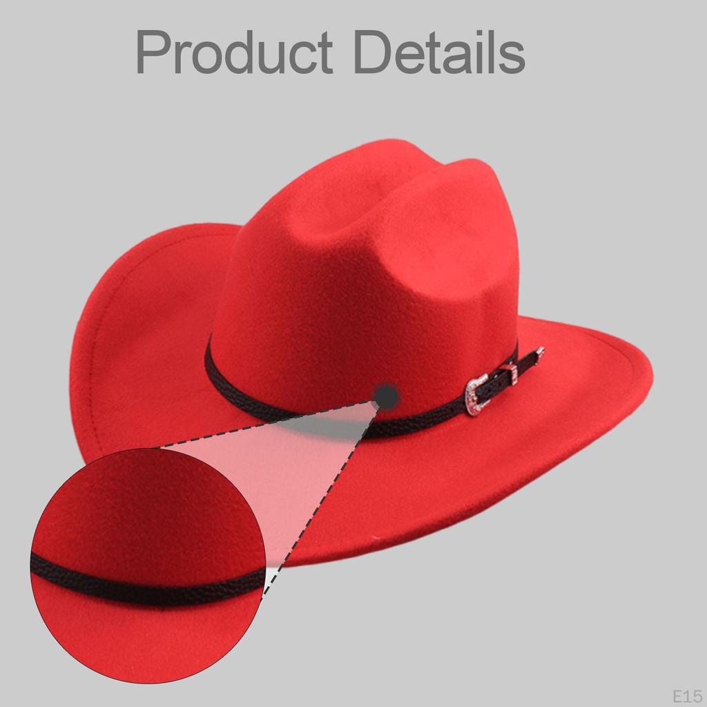 Classic And Trendy Western Cowboy Hat with Adjustable Cord for Shows Carnivals
