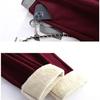 Women's High Waist Velvet Warm Wide Leg Pants Loose Straight Trousers Thickened Bottom Fashion Plus Size Autumn Winter