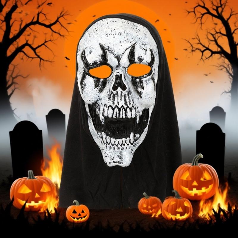 Realistic Latex Spirit Mask For Halloween Horror Parties Comfortable Breathable Design Easy To Clean