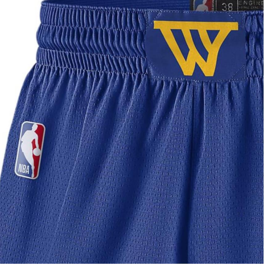 Nike X NBA Collaboration Golden State Warriors Dri-Fit FW24 Swingman Icon Edition Fashion Logo Breathable Basketball Shorts Kids Shorts FQ4698-495