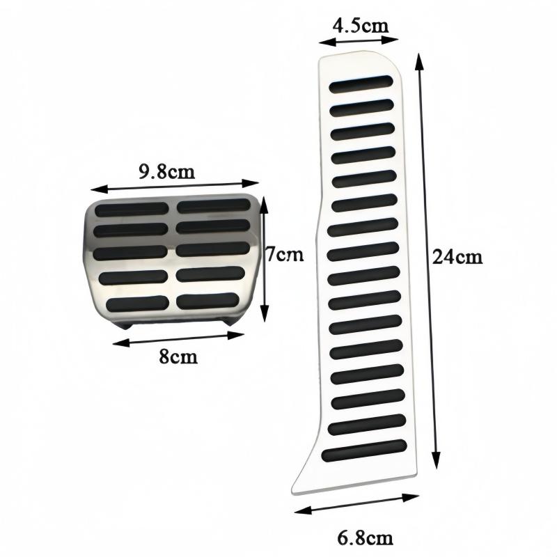 Car Pedals for Volkswagen Vw Golf 5 6 MK5 MK6 MK5 Scirocco CC TIGUAN Toureg for Skoda Octavia A5 Gas Brake Rest Pedal Cover