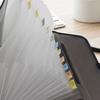 13 Pocket Test Paper Storage Bag Waterproof Dustproof Handheld File Bag Simple with Index Stickers Expanding Document Organiser