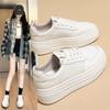Showing Feet, Small Thick-soled White Shoes, Women's Thick-soled Heightening Women's Shoes, New Popular Spring and Autumn Versatile Casual Sports Shoe