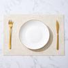 Nordic ins simple leather placemat waterproof and oil-proof western dining mat anti-fouling, anti-scalding and heat insulation mat double-sided