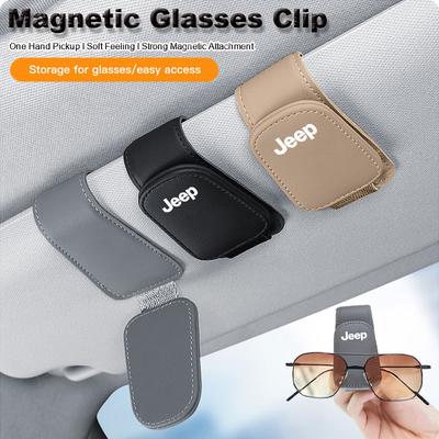 Car Interior Glasses Clip Sunshade Storage Brace Auto Accessories For Renegade Compass Grand Cherokee Wrangler Jk Gladiator
