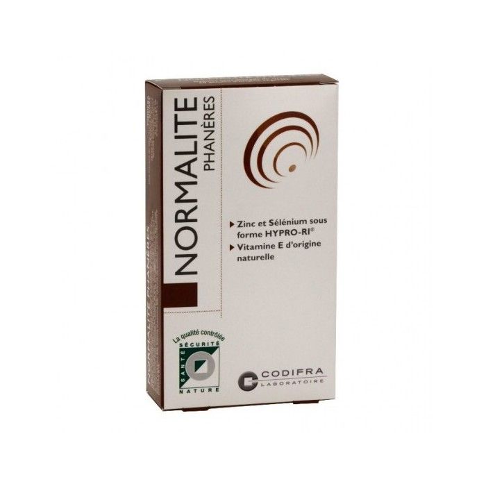 Normalite phanères cheveux et ongles 60 gélules