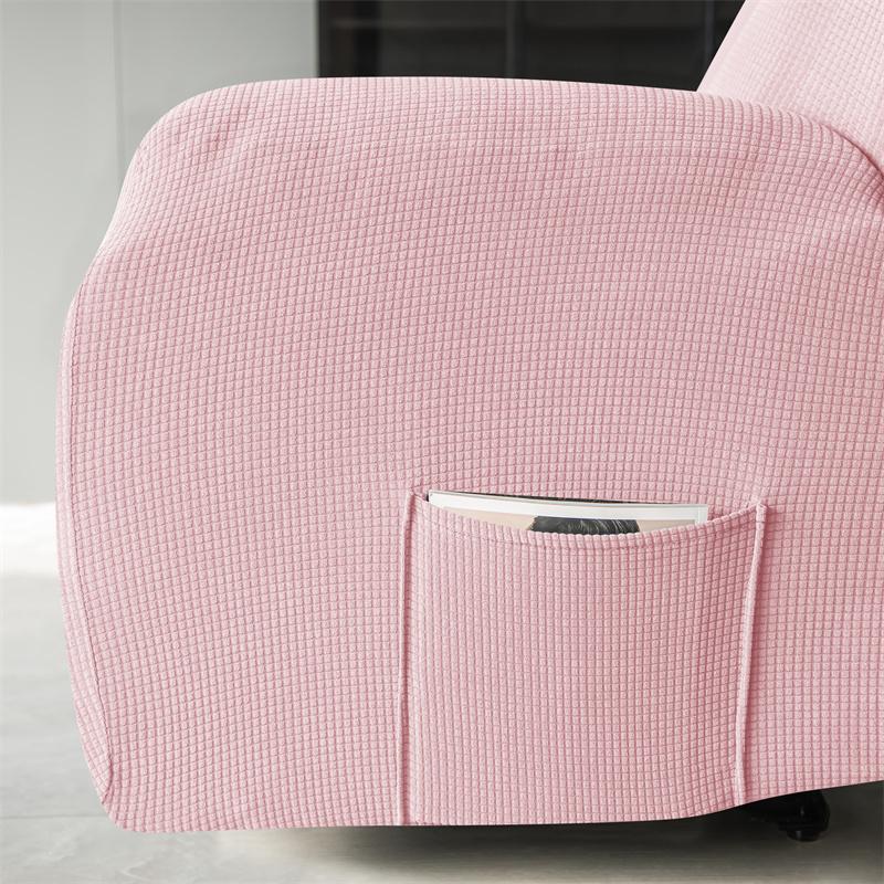 4pcs/set Water Repellent Recliner Sofa Covers Polar Fleece Split Elastic Single Armchair Case Relax Chair Slipcover Protector