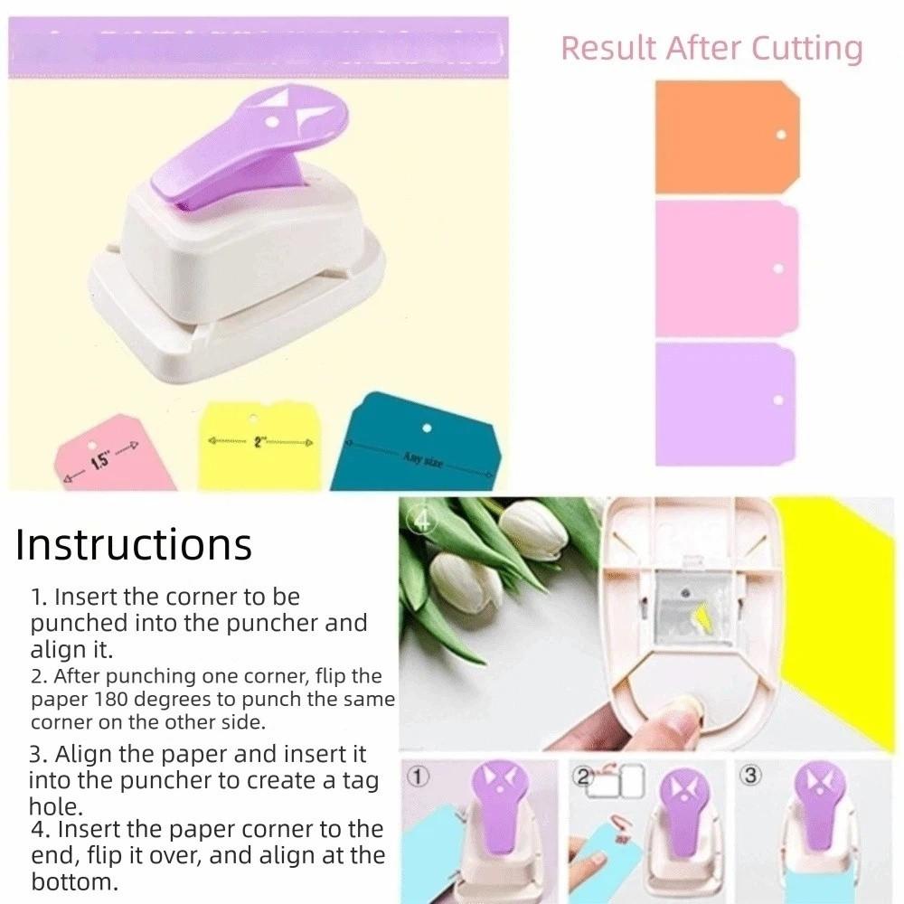 Precision Paper Hole Puncher Extra Large Corner Cutter Gift Tag Maker  School Office