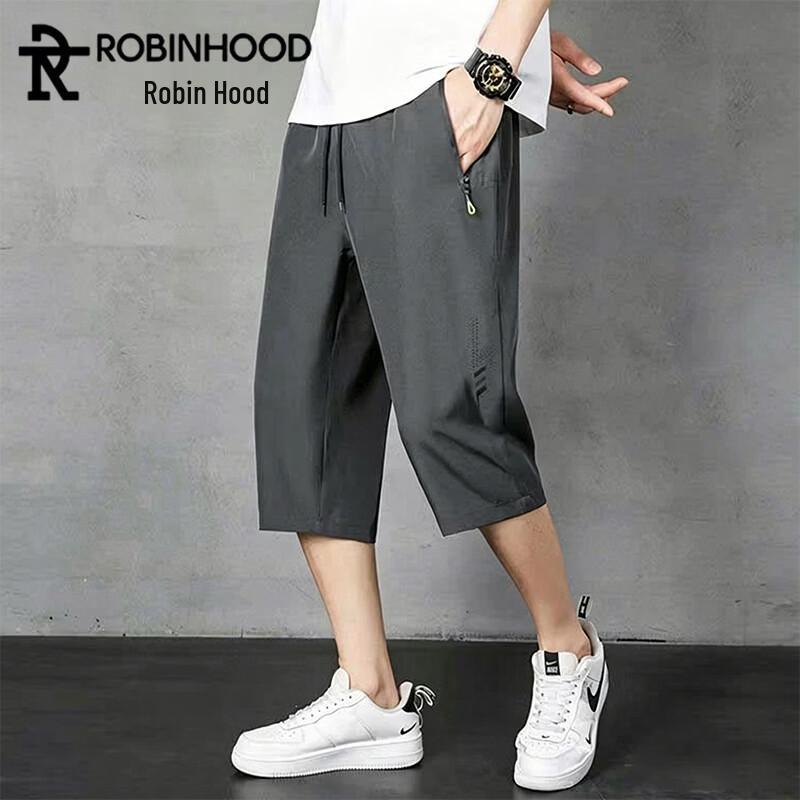 ROBINHOOD Men s Ice-Feel Quick-Dry Outdoor Capris 4XL