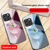 Gradient Crystal Apple For iPhone 16 15 14 13 Plus 12 mini 11 Pro Max XR Xs Max X 7 8 6 6S 2022 20 Elliptical glass phone case