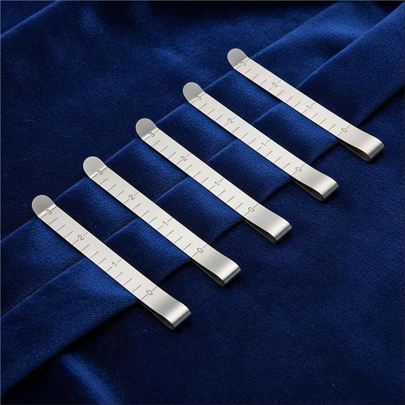 A60zhemming Sewing Clips(20PCS) For Fabric And Quilting, For Fabric Clips For Binding, Quilting Clips With Inch Scale Includedma