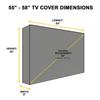 Universal Waterproof Outdoor TV Dust Cover - Polyester