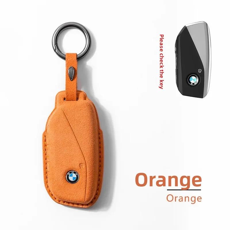 BAAWW1 BMW Car Key Cover Liquid Crystal Screen Protector Blade Buckle Case for 7 Series 740 730 535 X5 6 7 Luxury Automobile Key Holder