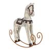 Rocking Horse Ornament Vintage Decorative Table Decoration Resin Iron Bookshelf Decor