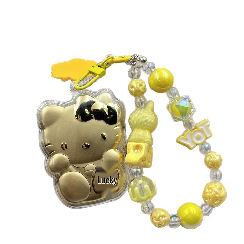 20mg Pure Gold Wealth-Attracting Cat Pendant Keychain - Gold Gift for Girlfriend