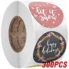 100-500 Pcs Golden Font Merry Christmas Sticker Thank You Sticker Seal Label For Envelope Gift Wrapping Scrapbook 1 Inch