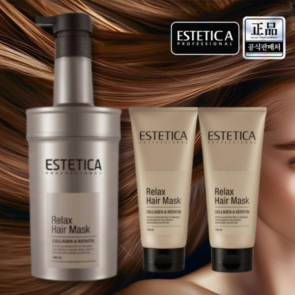 

Estetica Relax Маска для волос 1000 мл Поврежденные волосы Relax hair mask 1000ml+free gift