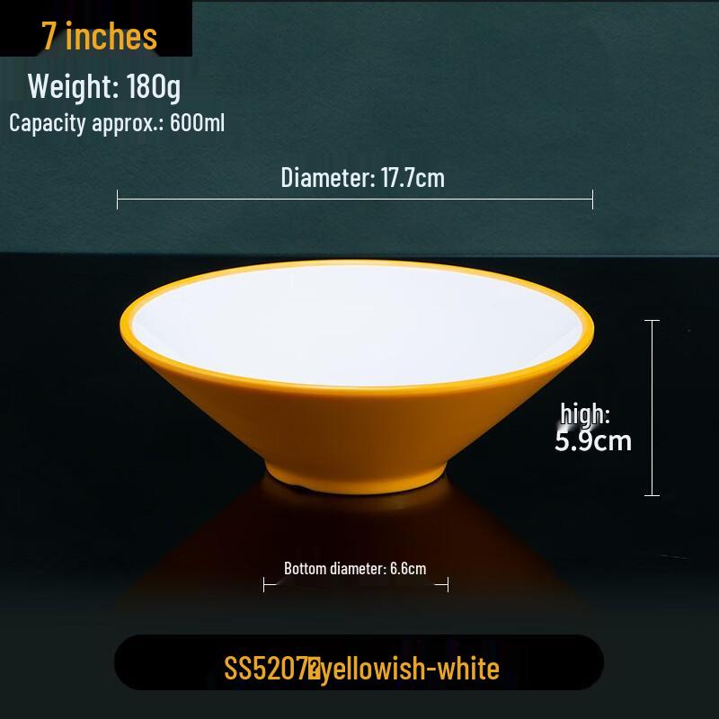 JINMEILI Melamine 7-inch Conical Ramen Bowl