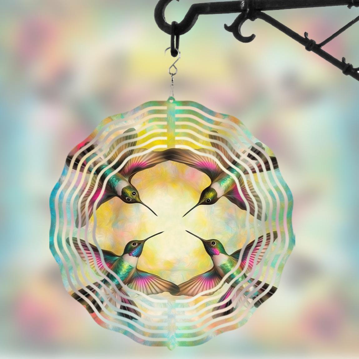 

Vibrant Metal Wind Chime for Outdoor Garden Decor 10 Inch Hanging Wind Chimes with 360 Hook Perfect for Spring and Summer Natural Ambience 01A