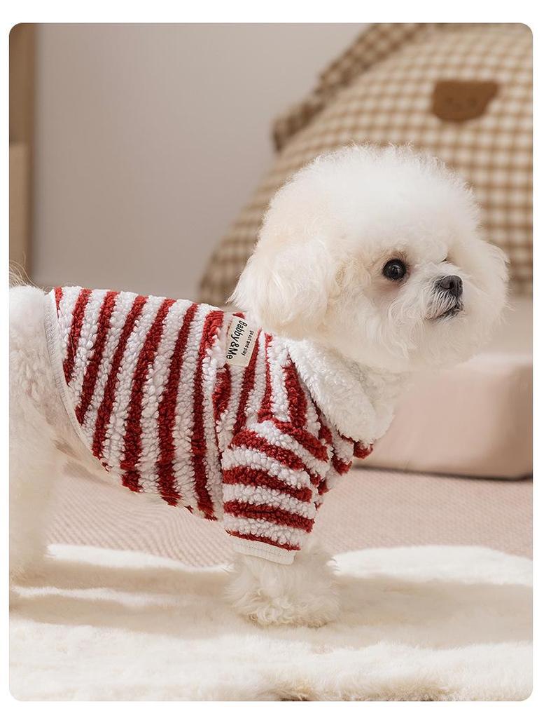 Cozy Fleece Two-Legged Outfit for Small Dogs & Cats - Autumn/Winter Wear for West Highland Terriers