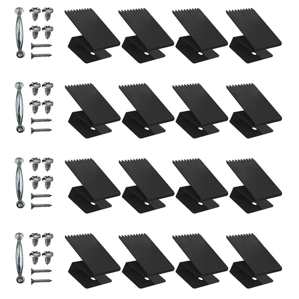 16Pcs Window Clips Effective Universal Fits 1/2 Inch Thick Plywood Shutters Window Protection Panels
