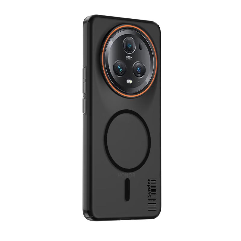 Compatible Honor Magic5 Pro Phone Case Honor Magic5 Pro Magnetic Soft Matte Skin Transparent Lightweight Simple Colorblock Hard Case Soft Matte Black