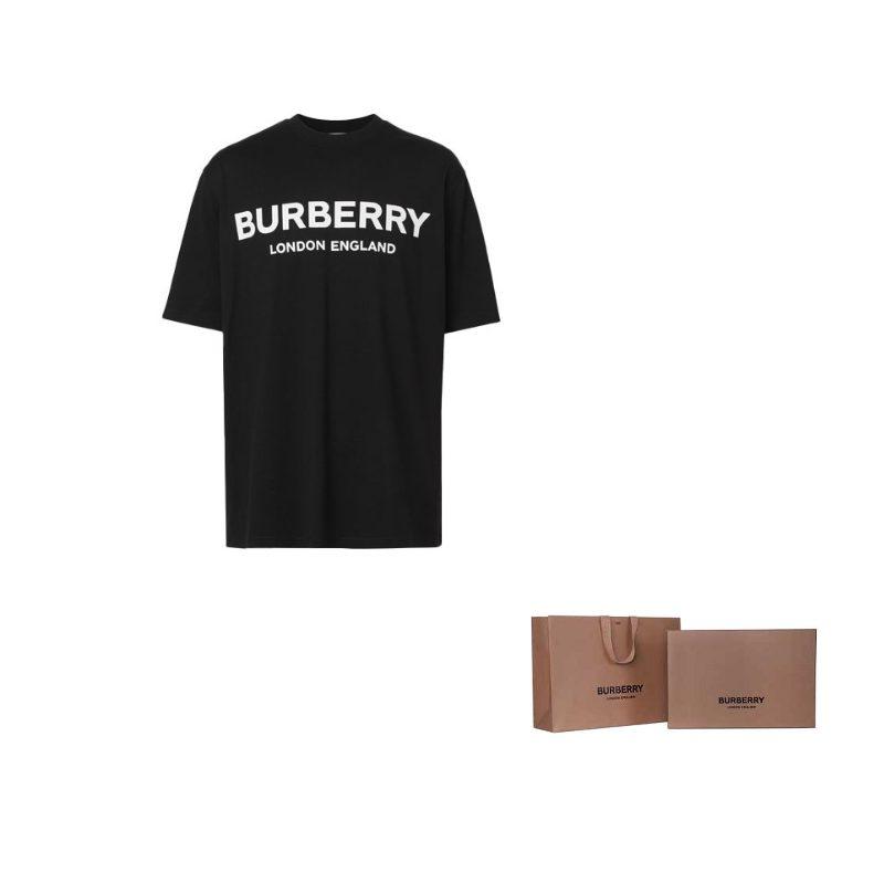 Burberry Men Logo Print T-shirt Black 80260161