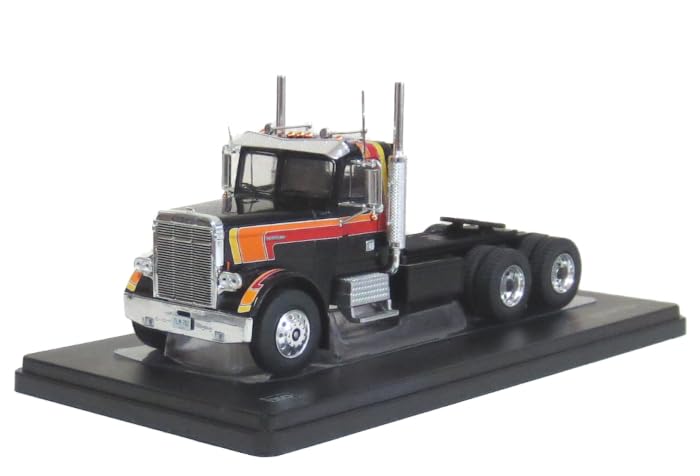 Ixo Freightliner FLC 120 64 T 1977 Black Tractor Head Finished Product 1/43