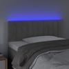 VidaXL LED Headboard Bedroom Furniture Single Bed Accessory Headboard Bed Frame Interior Light Grey 3121880