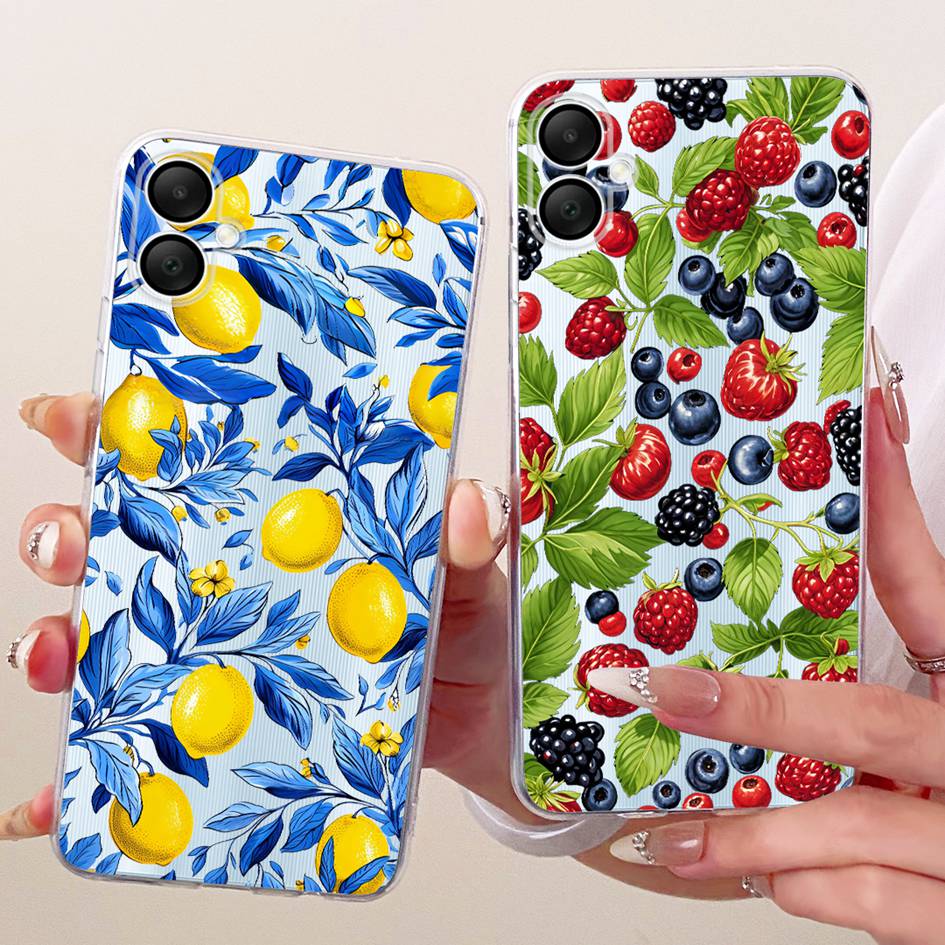 For Samsung Galaxy A06 4G Case SM-A065F New Fashion Flowers Clear Silicone Soft Cover For Samsung A07 2025 A 07 GalaxyA07 Fundas