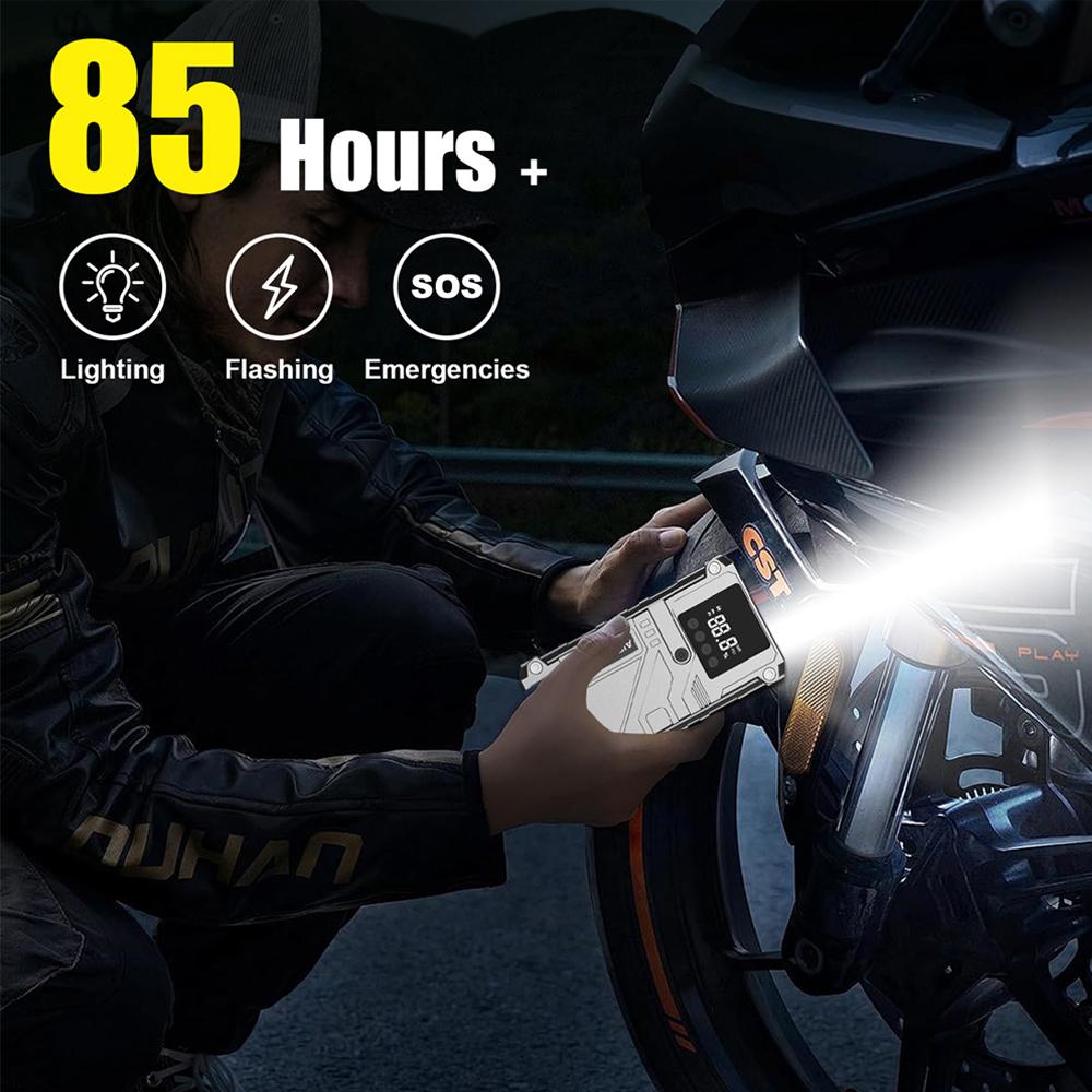 Jump Starter with Air Compressor, 3000A Portable Car Battery Booster (8.0 Gas/6.0L Diesel) , 12V Supersafe Lithium Jump Box Car Battery Jumper Starter