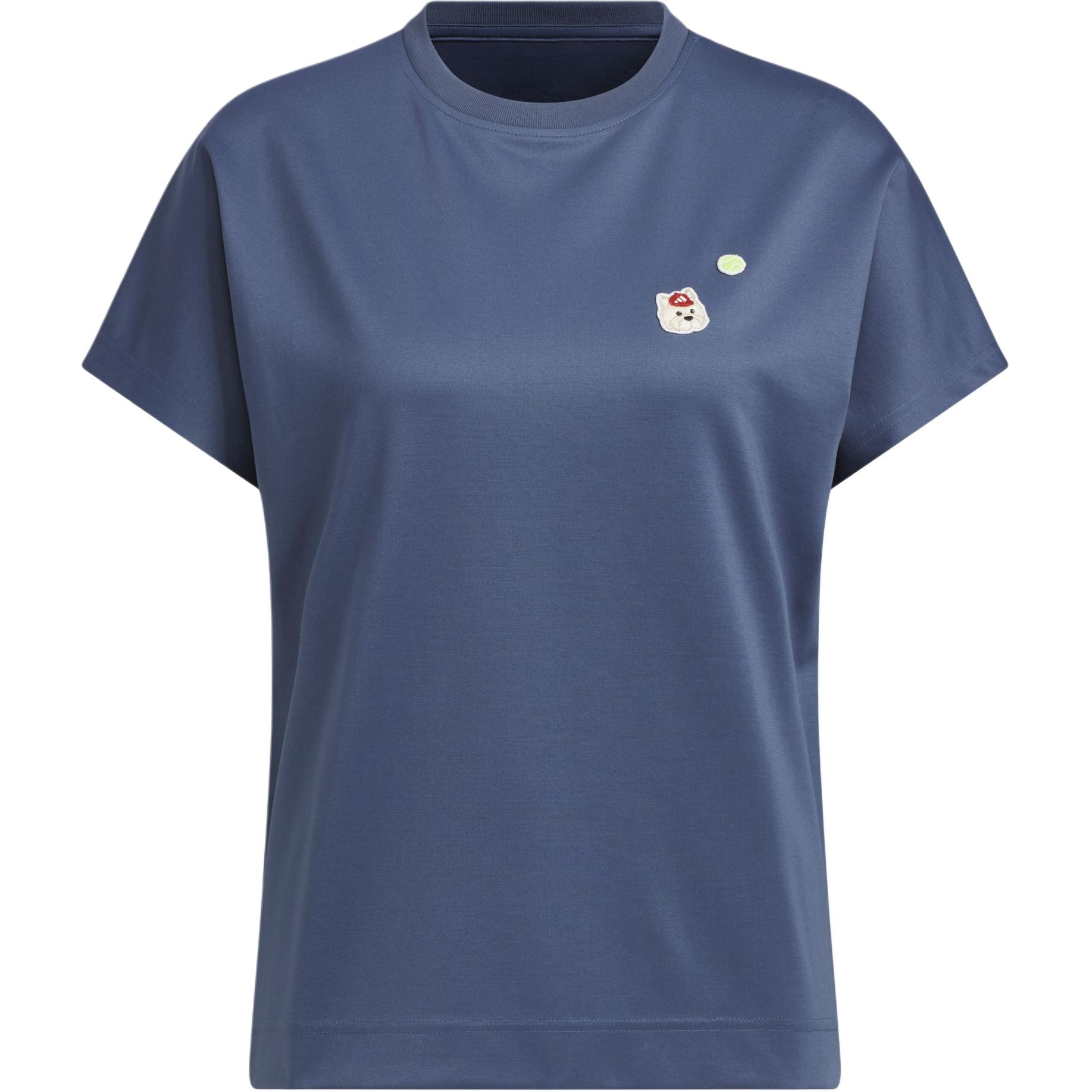 

New Adidas T Shirt Women s Ink Blue JD5248 M