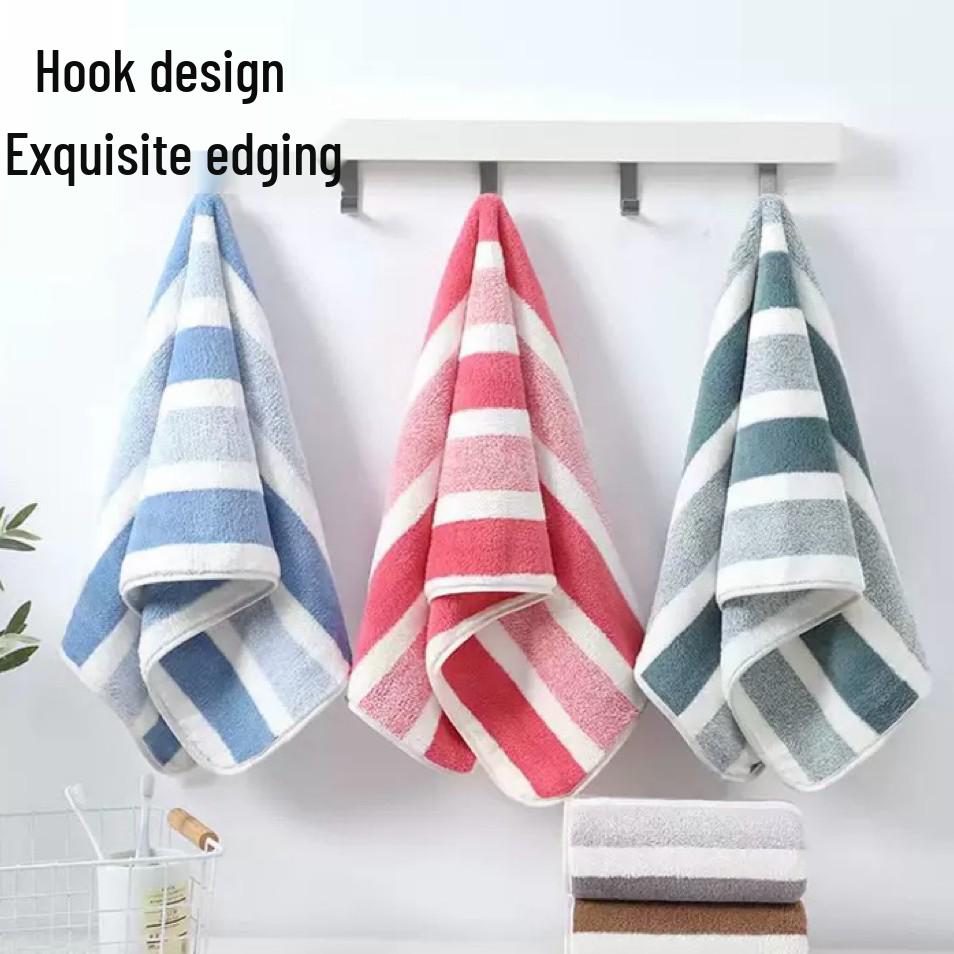 Coral Fleece Bath Towel Set for Men and Women