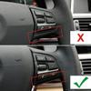 Car Styling Steering Wheel Button Frame Decorative Cover Trim For BMW 5 7 Series F10 F18 F01 F02 Automotive Interior
