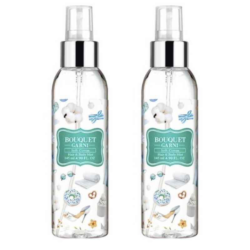 BOUQUET GARNI Fragranced Hair & Body Mist 145ml | Hair & Body Perfume Mist (6 Types Available)