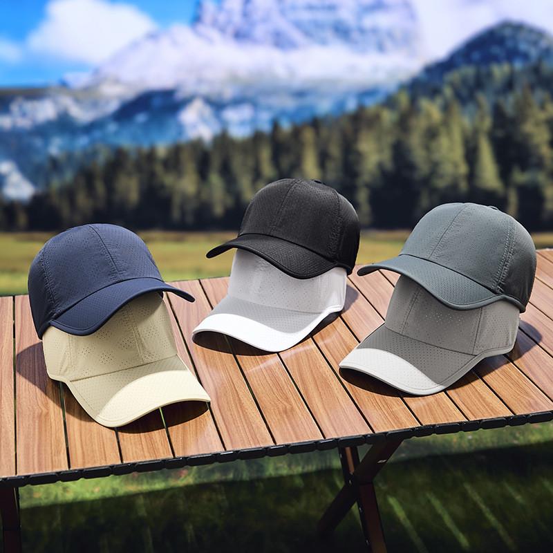 New Summer Waterproof Mesh Baseball Cap For Men Outdoor Sun Protection Breathable Nylon Hat
